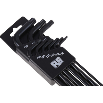 RS PRO 9-Piece Torx Key Set, L Shape