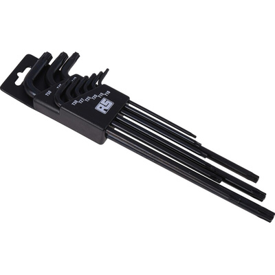 RS PRO 9-Piece Torx Key Set, L Shape