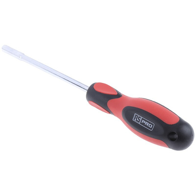 RS PRO Hexagon Nut Driver, 5.5 mm Tip, 125 mm Blade, 236 mm Overall