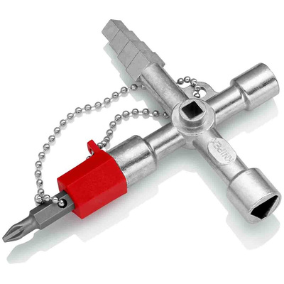 Knipex Diecast Zinc 10-way Control Cabinet Key