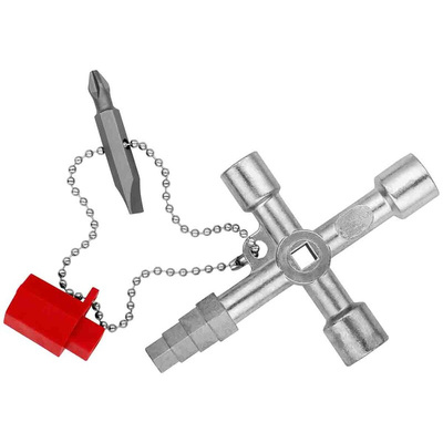 Knipex Diecast Zinc 10-way Control Cabinet Key