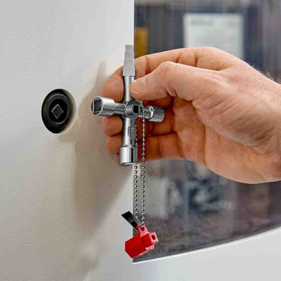 Knipex Diecast Zinc 10-way Control Cabinet Key