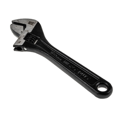 RS PRO Adjustable Spanner, 152.4 mm Overall, 20mm Jaw Capacity, Metal Handle