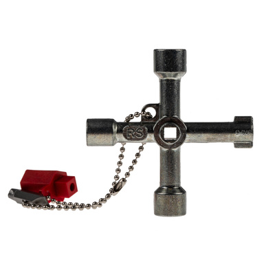 RS PRO Aluminium 4-way Control Cabinet Key