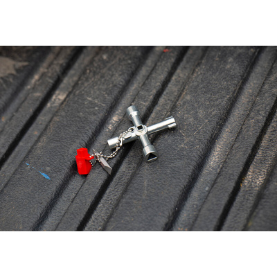 RS PRO Aluminium 4-way Control Cabinet Key
