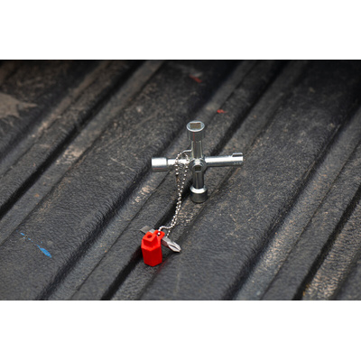 RS PRO Aluminium 4-way Control Cabinet Key