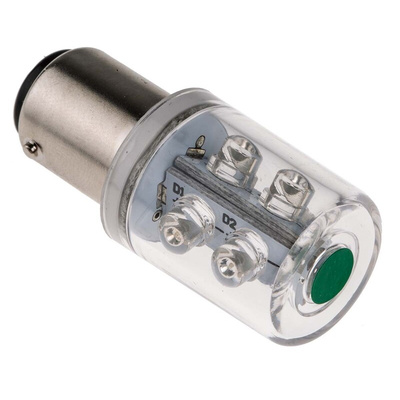 RS PRO Green, BA15d 24 V ac/dc
