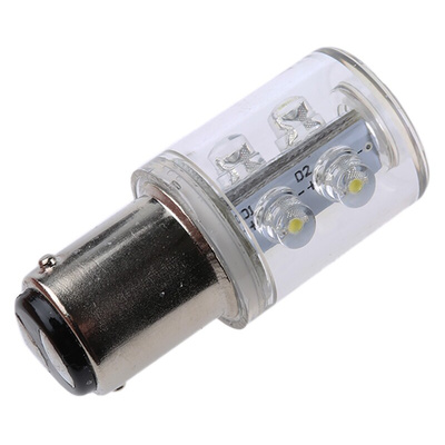RS PRO White, BA15d 130 V ac