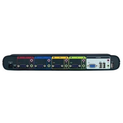 Belkin 4 Port PS/2, USB DVI KVM Switch - 3.5 mm Stereo
