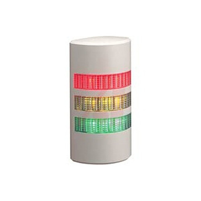 Patlite WEP Series Clear Buzzer Signal Tower, 3 Lights, 24 V ac/dc, Wall Mount