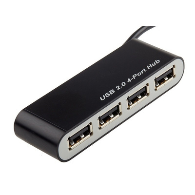 RS PRO 4x USB A Port Hub, USB 2.0 - USB Bus Powered