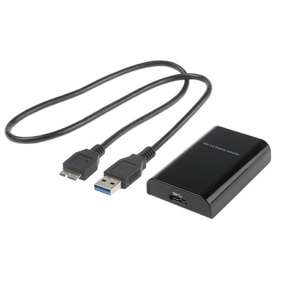 RS PRO USB A to VGA Adapter, USB 3.0 - 2048 x 1152