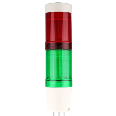 Schneider Electric Harmony XVM Series Red/Green Buzzer Signal Tower, 2 Lights, 24 V ac/dc, Base Mount