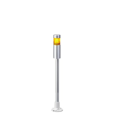 Patlite LR4 Series Coloured Signal Tower, 1 Lights, 24 V dc, Pole Mount