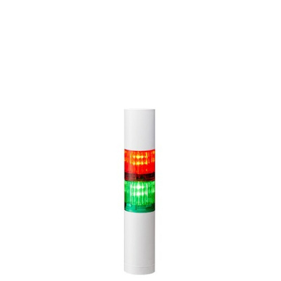 Patlite LR4 Series Coloured Buzzer Signal Tower, 2 Lights, 24 V dc, Direct Mount