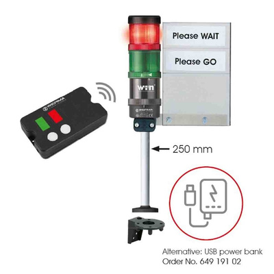 Werma KombiSIGN 72 Series Signal Tower, 2 Lights, 230 V