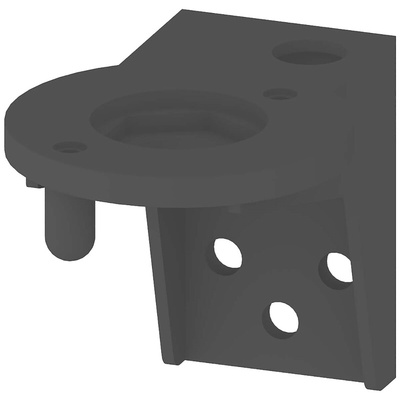 Siemens IP65 Rated Black Mounting Bracket for use with Signalling columns