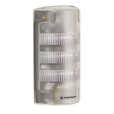 Werma FlatSIGN Series Red/Green/Yellow Buzzer Signal Tower, 3 Lights, 115 → 230 V, Wall Mounting