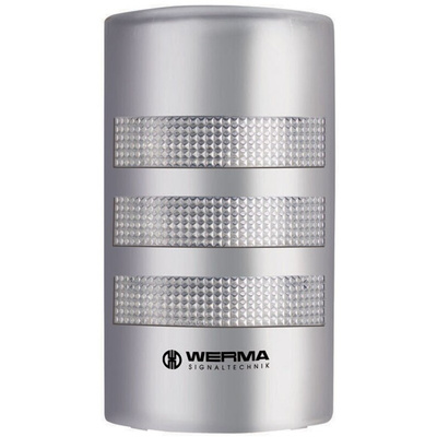 Werma FlatSIGN Series Red/Green/Yellow Buzzer Signal Tower, 3 Lights, 115 → 230 V