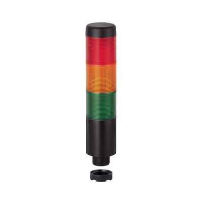 Werma Kompakt 37 Series Red/Green/Yellow Signal Tower, 3 Lights, 12 V