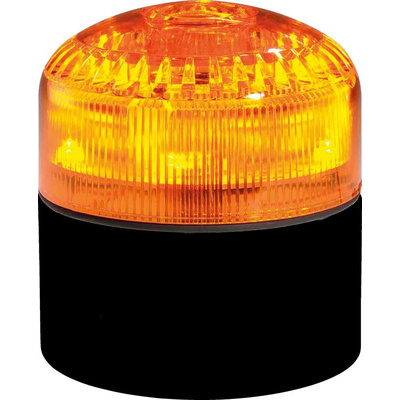 RS PRO Amber Sounder Beacon, 12 → 24 V, IP65, Base Mount, 105dB at 1 Metre