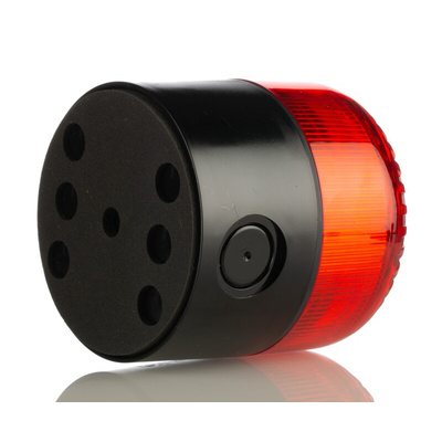 RS PRO Red Sounder Beacon, 12 → 24 V, IP65, Base Mount, 105dB at 1 Metre