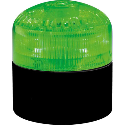 RS PRO Green Sounder Beacon, 12 → 24 V, IP65, Base Mount, 105dB at 1 Metre