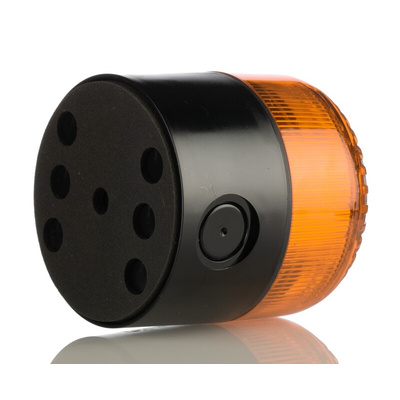RS PRO Amber Sounder Beacon, 120 → 240 V, IP65, Base Mount, 105dB at 1 Metre