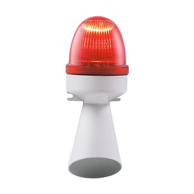RS PRO Red Sounder Beacon, 24 V ac, Screw Mount, 96dB at 1 Metre