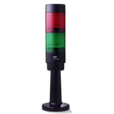 AUER Signal Modul-Compete 50 Series Green, Red Signal Tower, 2 Lights, 24 V dc