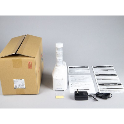 Patlite NHV4 Series Multicolour Voice Annunciator Signal Tower, 3 Lights, 42.5 → 57 V