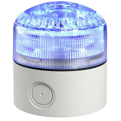 RS PRO Blue LED Beacon, 12 → 24 V ac/dc, IP65, Base Mount, 100dB at 1 Metre
