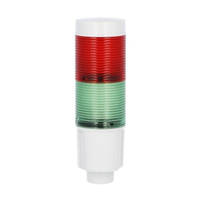 Lovato 8TL4 Series Green, Red Signal Tower, 2 Lights, 24 V dc, Built-In