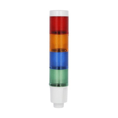 Lovato 8TL4 Series Blue, Green, Orange, Red Signal Tower, 4 Lights, 24 V dc, Built-In