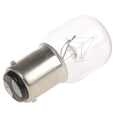 Schneider Electric Incandescent Clear Bulb, BA15d 48 V ac/dc