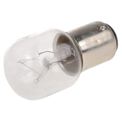 Schneider Electric Incandescent Clear Bulb, BA15d 48 V ac/dc