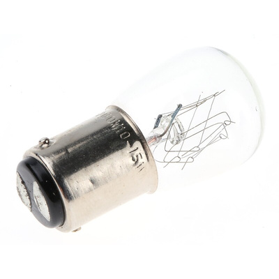 Werma Incandescent Clear Bulb, BA15d 230 V