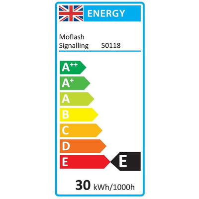 Moflash Xenon Clear Lamp, 3-Point DIN