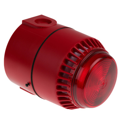 Eaton Series Red Sounder Beacon, 18 → 28 V dc, IP56, IP65, Wall Mount, 101dB at 1 Metre