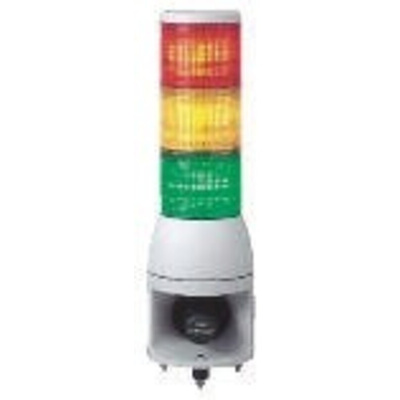 Schneider Electric Harmony XVC1 Series Red/Green/Amber Buzzer Signal Tower, 3 Lights, 24 V dc, Surface Mount