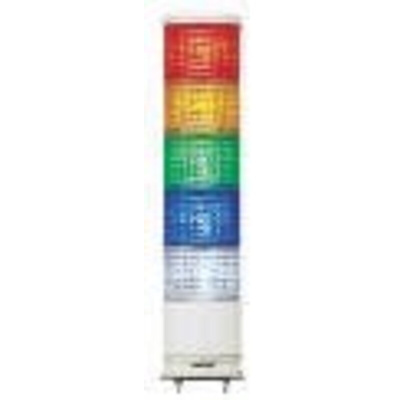 Schneider Electric Harmony XVC6 Series Red/Green/Amber/Blue/Clear Signal Tower, 5 Lights, 24 V ac/dc, Surface Mount