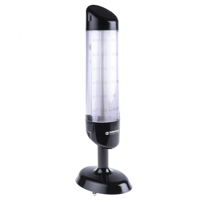 Werma Kompakt Series Clear Buzzer Signal Tower, 3 Lights, 24 V dc, Base Mount