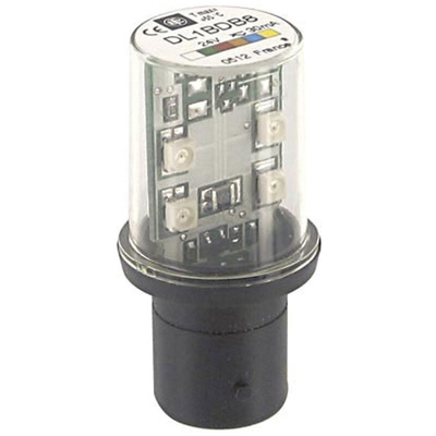 Schneider Electric LED Yellow Lamp, BA15d 24 V ac/dc