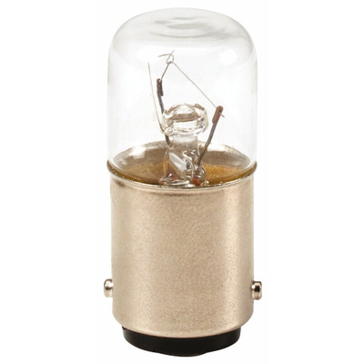 Eaton Incandescent Clear Bulb, BA15d 230 V