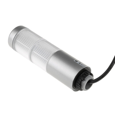 Werma Kompakt 37 Series Clear, Green/Red (LED Colour) Buzzer Signal Tower, 2 Lights, 24 V ac/dc, Base Mount, Tube