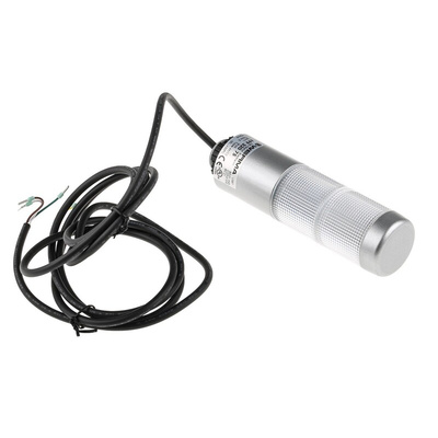 Werma Kompakt 37 Series Clear, Green/Red (LED Colour) Buzzer Signal Tower, 2 Lights, 24 V ac/dc, Base Mount, Tube