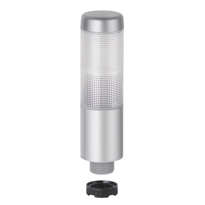 Werma Kompakt 37 Series Clear, Green/Red (LED Colour) Buzzer Signal Tower, 2 Lights, 24 V ac/dc, Base Mount, Tube