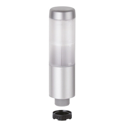 Werma Kompakt Series Red/Yellow Signal Tower, 2 Lights, 24 V ac/dc, Base Mount
