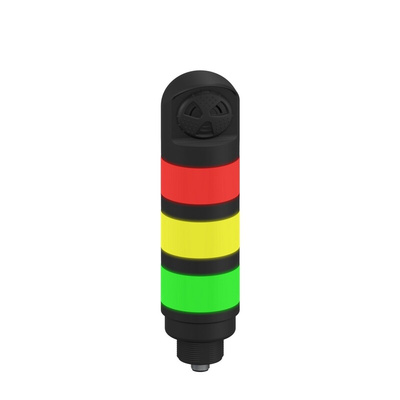 Banner TL50 Series Red/Green/Yellow Buzzer Signal Tower, 3 Lights, 18 → 30 V dc, Versatile Mount