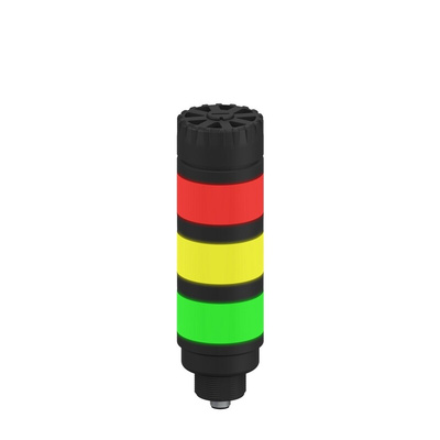 Banner TL50 Series Red/Green/Yellow Buzzer Signal Tower, 3 Lights, 18 → 30 V dc, Versatile Mount